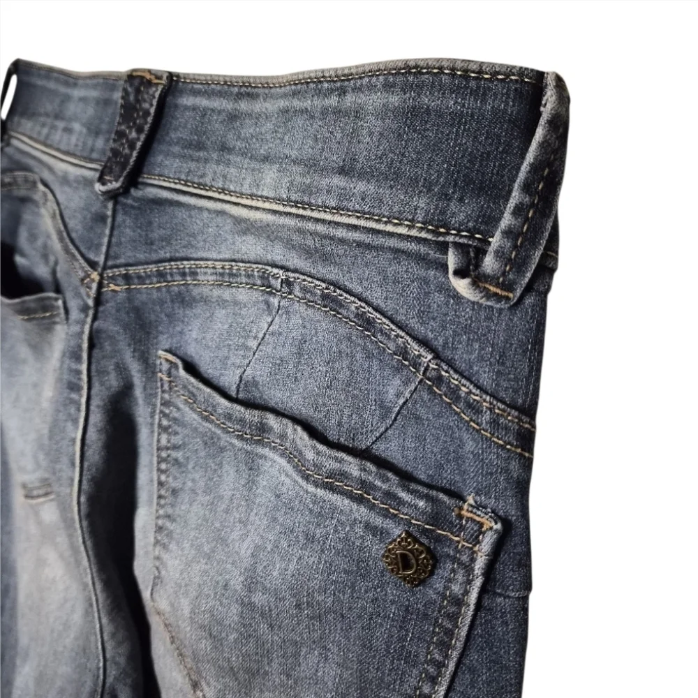 Democracy Jeans Straight Leg Jean No Gap Waist Ab Technology Stretch sz 6